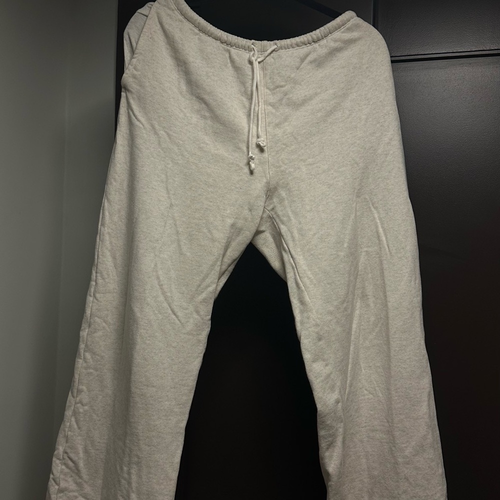 Brandy Melville Cream Straight Leg Pants